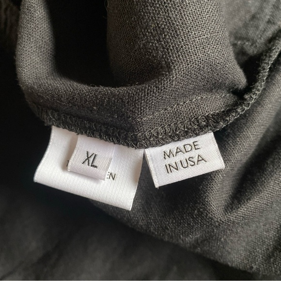 NWT The Celect Los Angeles Black Linen Pull-On Balloon Pants Streetwear Size XL - Picture 10 of 16